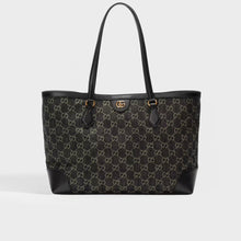 Load image into Gallery viewer, GUCCI Ophidia GG Medium Tote in Black and Ivory Denim