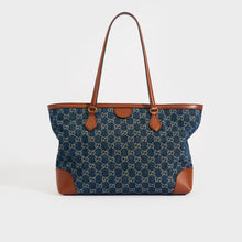 Load image into Gallery viewer, GUCCI Ophidia GG Medium Tote in Blue and Ivory Denim