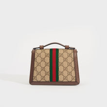 Load image into Gallery viewer, GUCCI Ophidia GG Mini Shoulder Bag in Beige and Ebony GG Supreme Canvas