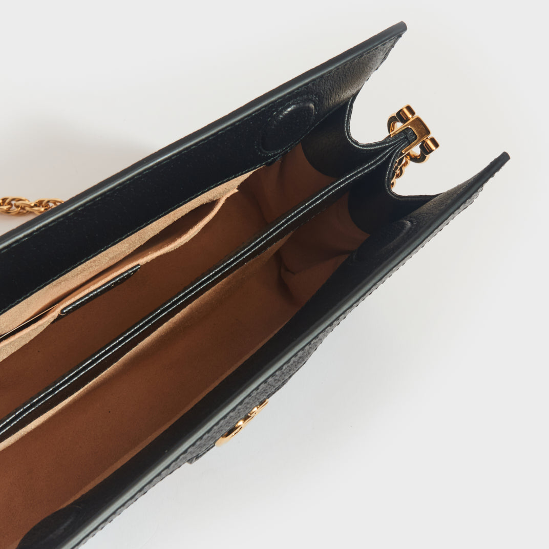Gucci ophidia black leather deals