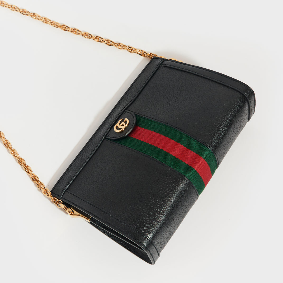 Gucci ophidia small top shoulder bag black