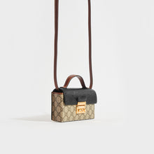 Load image into Gallery viewer, GUCCI Padlock Mini Bag in Black Leather and Canvas
