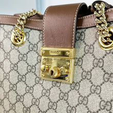 Load image into Gallery viewer, GUCCI Padlock Small GG Shoulder Bag in GG Supreme with Brown Leather [ReSale]