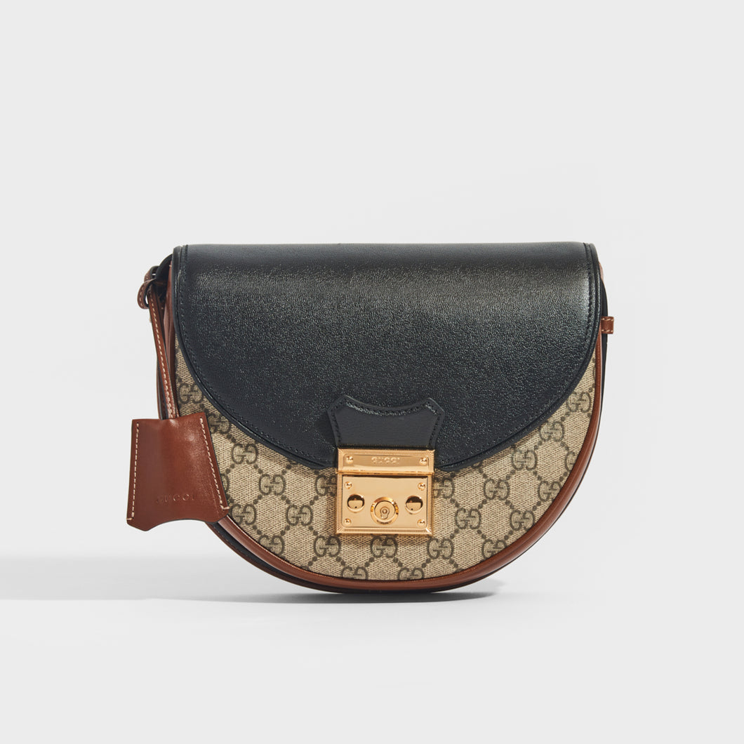 Gucci Monogram Plus Small Shoulder Bag Brown