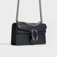 Load image into Gallery viewer, Side view of the GUCCI Small Dionysus Black Leather Bag