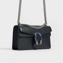 Load image into Gallery viewer, Side view of the GUCCI Small Dionysus Black Leather Bag