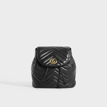 Load image into Gallery viewer, GUCCI GG Marmont Quilted Leather Mini Backpack in Black