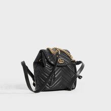 Load image into Gallery viewer, GUCCI GG Marmont Quilted Leather Mini Backpack in Black