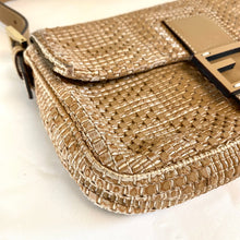 Load image into Gallery viewer, FENDI Baguette Bag with Woven Leather in Beige [ReSale]