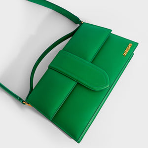 JACQUEMUS Le Bambinou in Green Leather