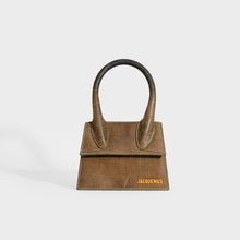 Load image into Gallery viewer, JACQUEMUS Le Chiquito Moyen in Khaki Croc Embossed [ReSale]