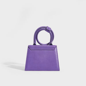 JACQUEMUS Le Chiquito Noeud Leather Shoulder Bag in Purple