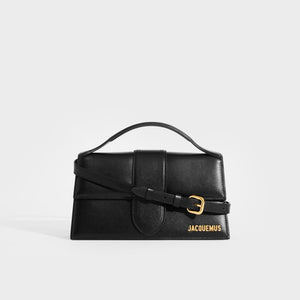 JACQUEMUS Le Grand Bambino in Black Leather