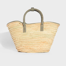 Load image into Gallery viewer, JACQUEMUS Le Panier Soleil Tote Bag with Grey Leather