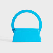 Load image into Gallery viewer, JACQUEMUS Le Sac Rond in Blue Leather