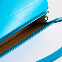 Load image into Gallery viewer, JACQUEMUS Le Sac Rond in Blue Leather