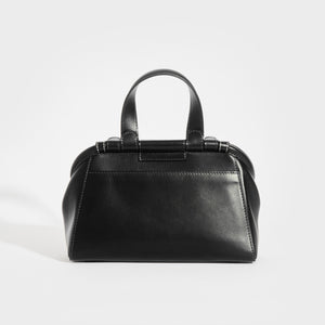 JW ANDERSON Small Chain Lid Leather Shoulder Bag in Black