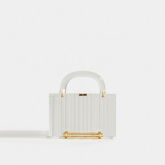 Lucite Pagoda Top Handle Clutch [ReSale]