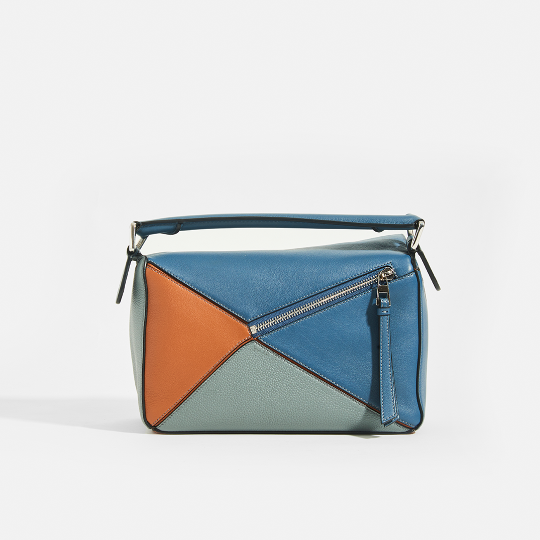 Puzzle Small Grained Leather Bag