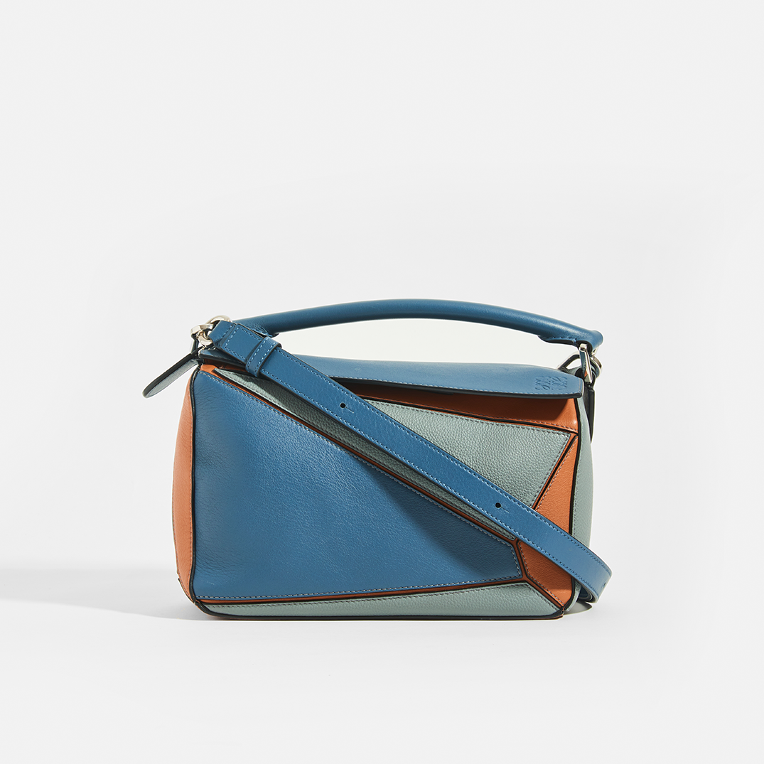 Puzzle Small Grained Leather Bag