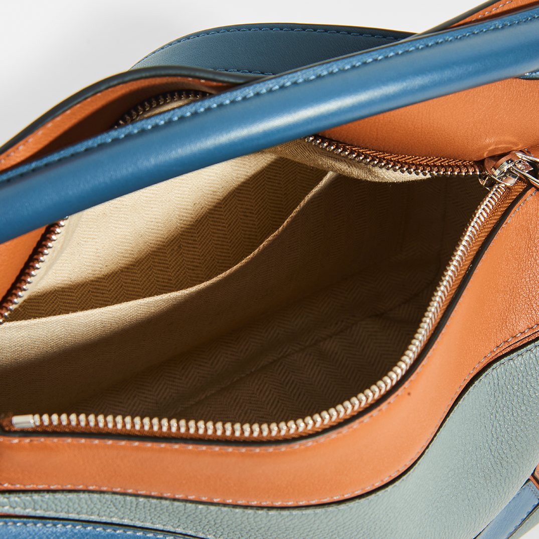Puzzle Small Grained Leather Bag