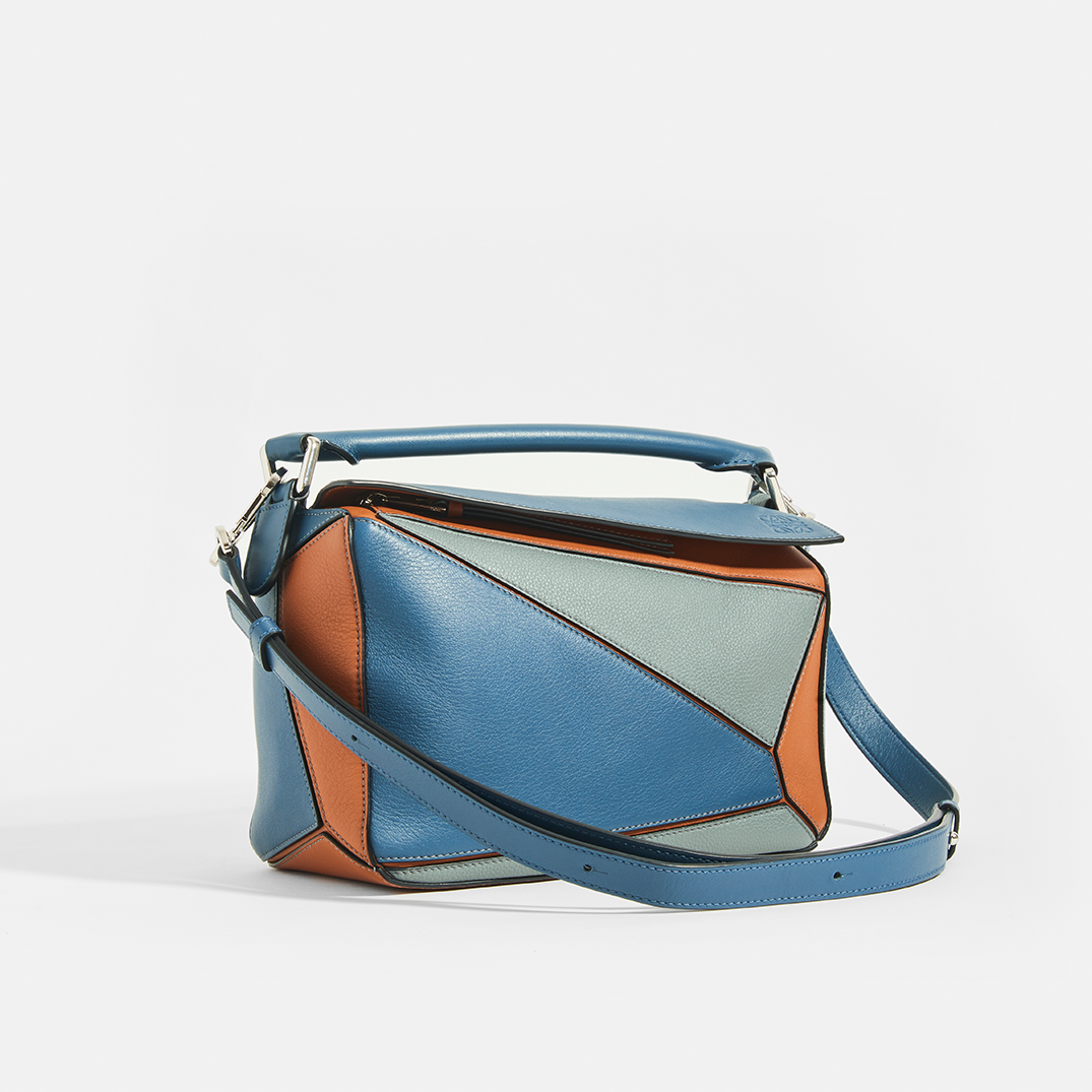 Puzzle Small Grained Leather Bag