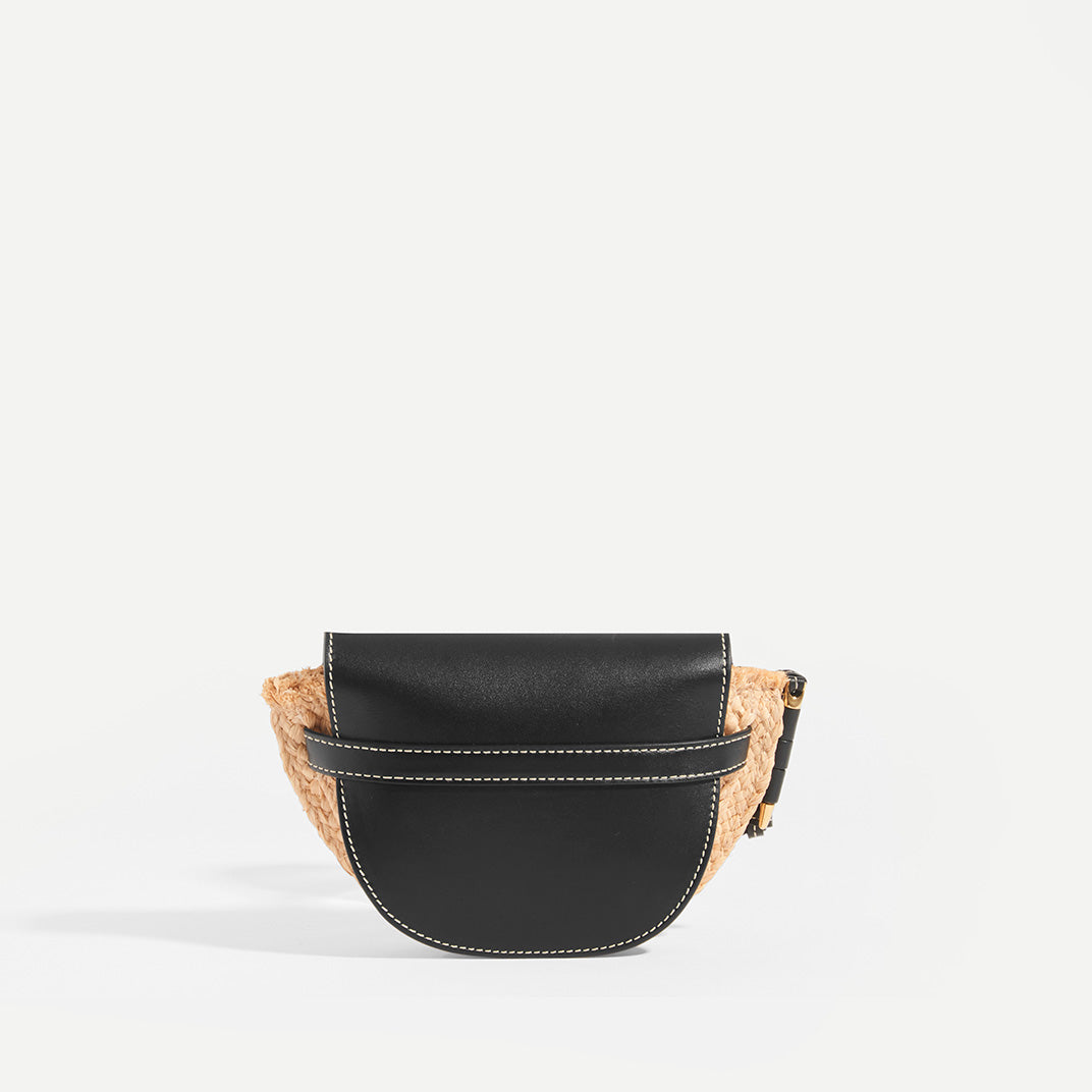 Loewe Gate Mini Raffia Crossbody Bag