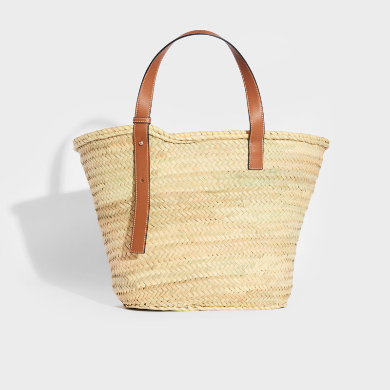 Large Basket Bag in Tan