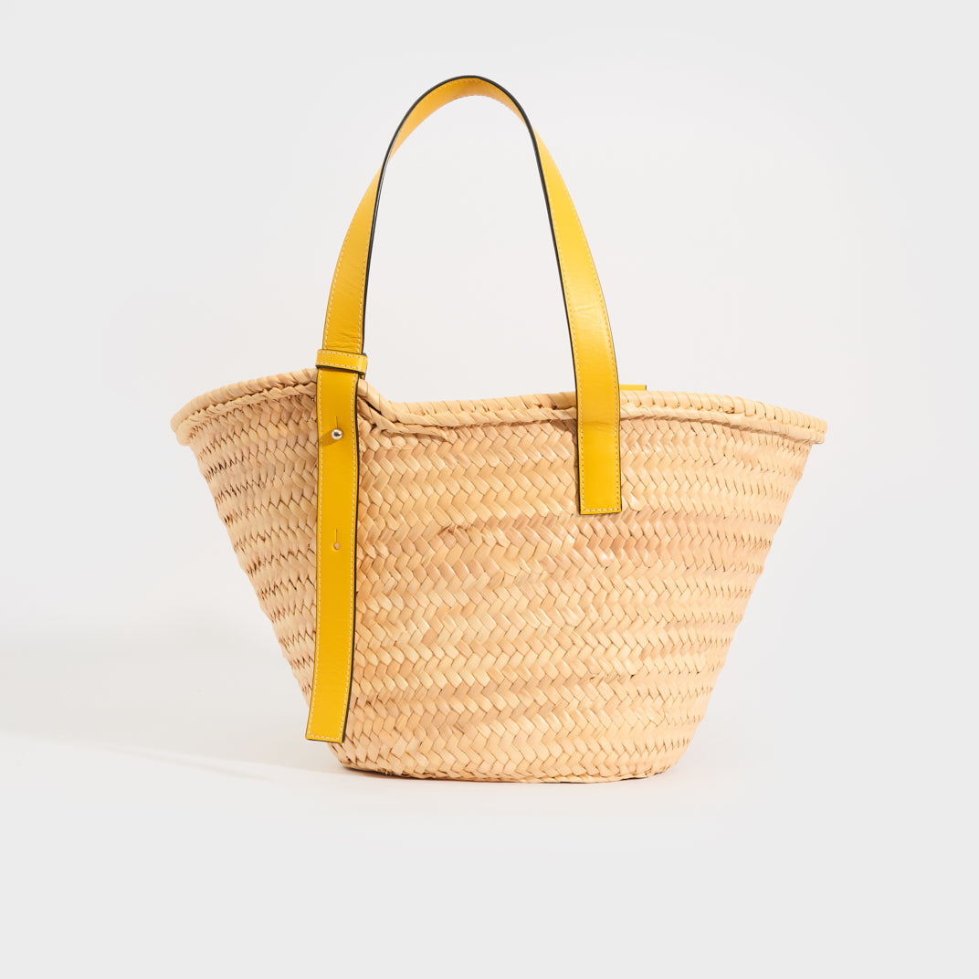 LOEWE Medium Basket Bag in Yellow