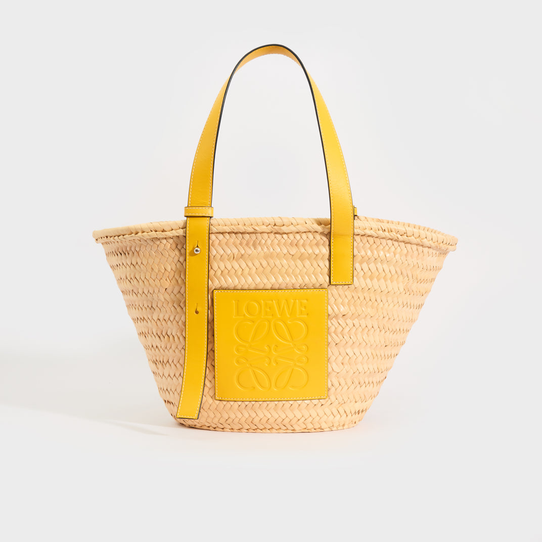 LOEWE Medium Basket Bag in Yellow