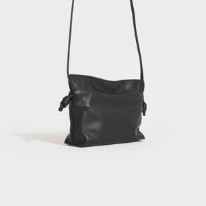LOEWE Mini Flamenco Clutch Bag in Black