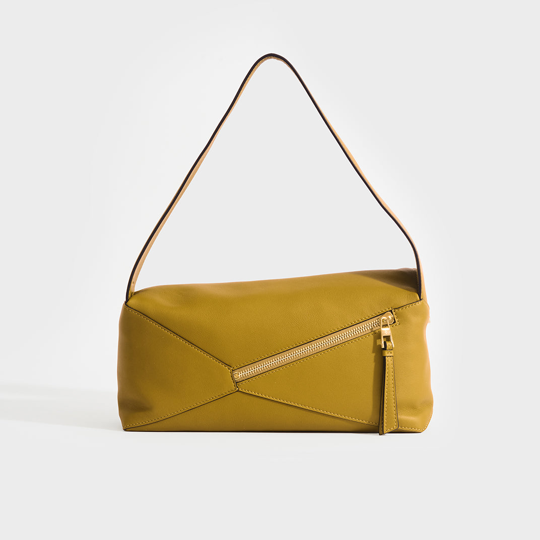 Puzzle Hobo Bag in Ochre Leather