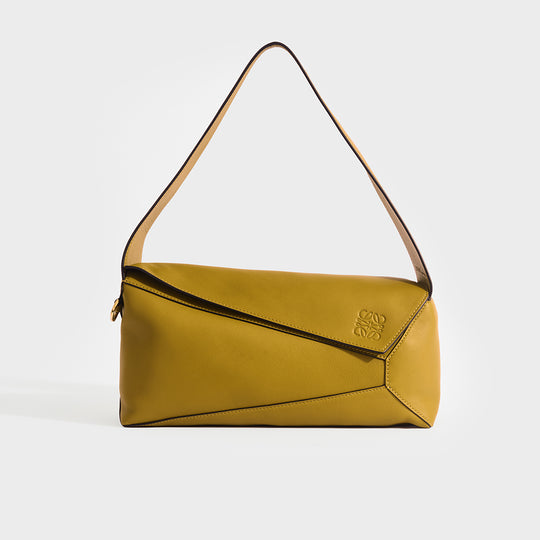 Puzzle Hobo Bag in Ochre Leather