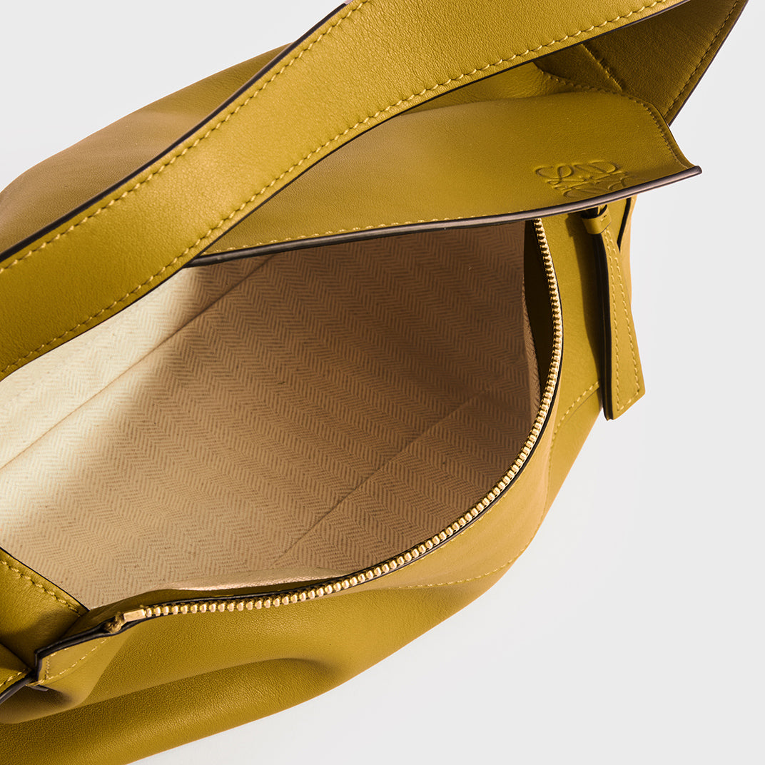 Puzzle Hobo Bag in Ochre Leather