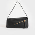 Puzzle Hobo Bag in Black Leather