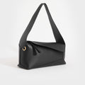 Puzzle Hobo Bag in Black Leather
