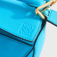 Load image into Gallery viewer, LOEWE Puzzle Mini Leather Shoulder Bag in Blue