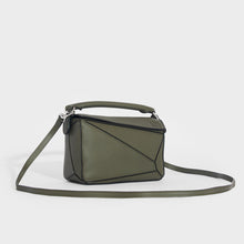 Load image into Gallery viewer, LOEWE Puzzle Mini Leather Shoulder Bag in Green