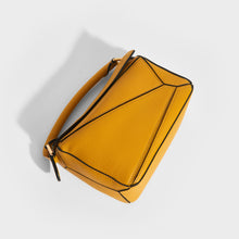 Load image into Gallery viewer, LOEWE Puzzle Mini Leather Shoulder Bag in Mustard