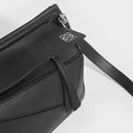 Small Puzzle Bag in Black Smooth Leather