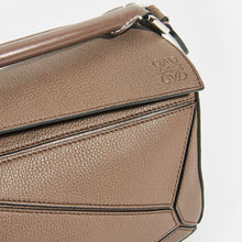 Load image into Gallery viewer, LOEWE Puzzle Small Grained Leather Bag in Dark Taupe