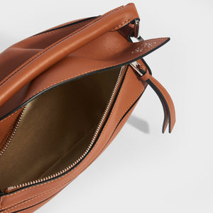 LOEWE Puzzle Small Smooth Leather Bag in Tan COCOON