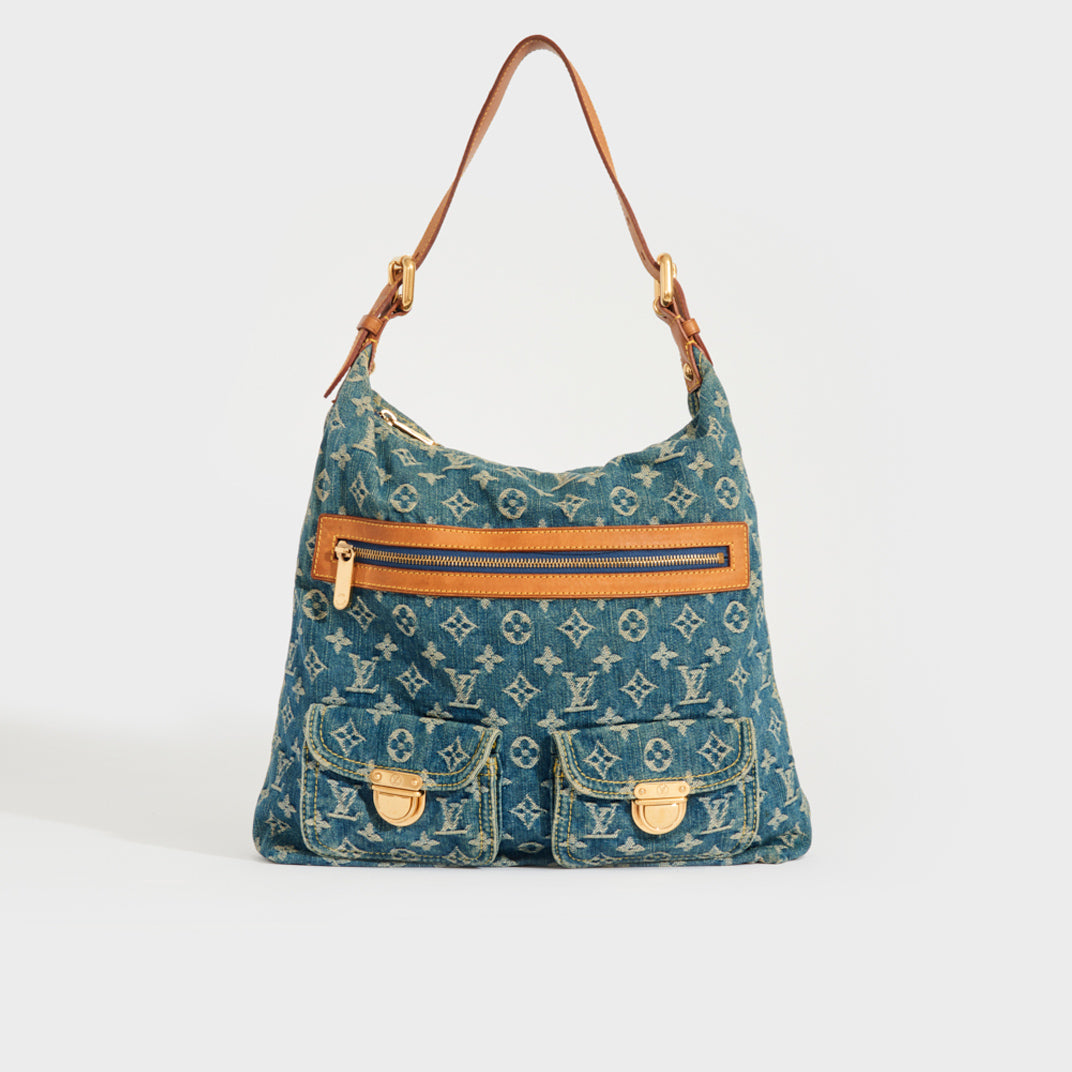 Louis Vuitton Blue Denim Monogram Baggy PM, 2005