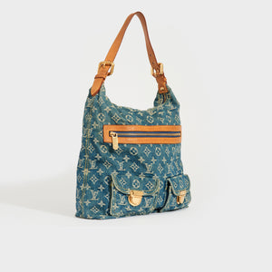 Louis Vuitton Vintage - Monogram Denim Baggy GM Bag - Blue - Denim