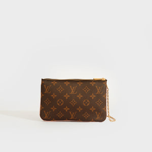 Louis Vuitton Pochette Double Zip Monogram Blooming Flowers Brown/Rose  Ballerine in Coated Canvas/Leather with Gold-tone - US