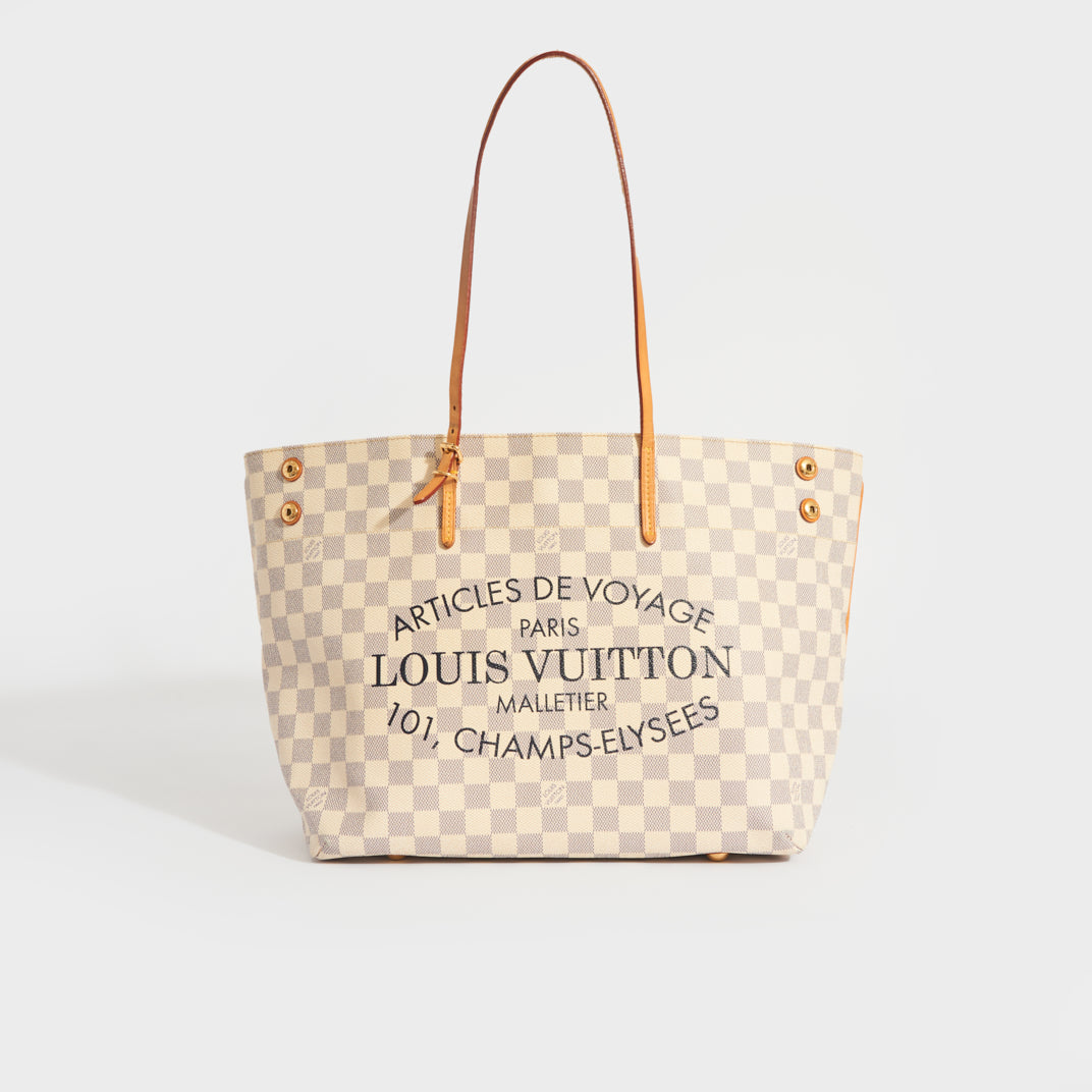 Louis Vuitton Louis Vuitton Calvi Damier Azur Canvas Tote Bag