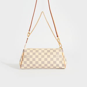 LOUIS VUITTON Damier Azur Eva Clutch Bag with Shoulder Strap 2009