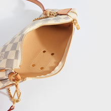 Load image into Gallery viewer, LOUIS VUITTON Damier Azur Eva Clutch Bag with Shoulder Strap 2009