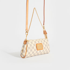 Lv eva hotsell clutch damier azur