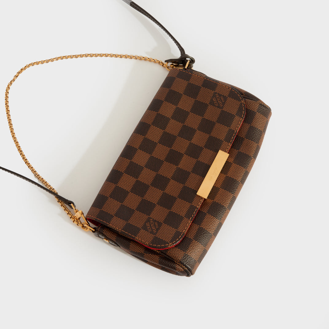 Favorite PM Bag in Damier Ebene Canvas